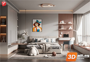 Children Room Scenes Skp FIles 
